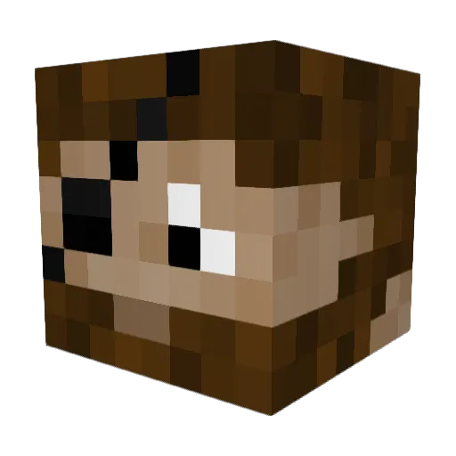Teravor Minecraft avatar head, 3D render