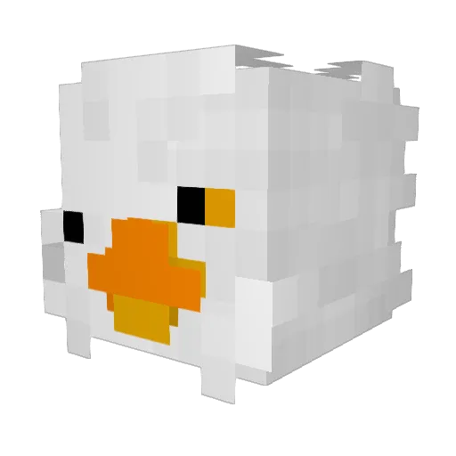 Terazek Minecraft avatar head, 3D render