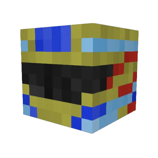 Terce33 Minecraft avatar head, 3D render
