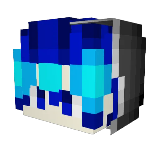 Terchannelza Minecraft avatar head, 3D render