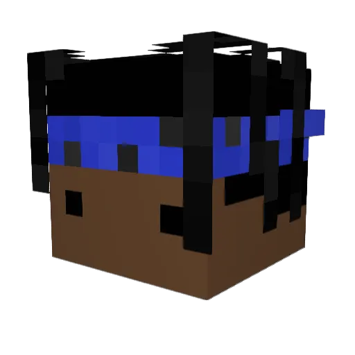 TereasT Minecraft avatar head, 3D render