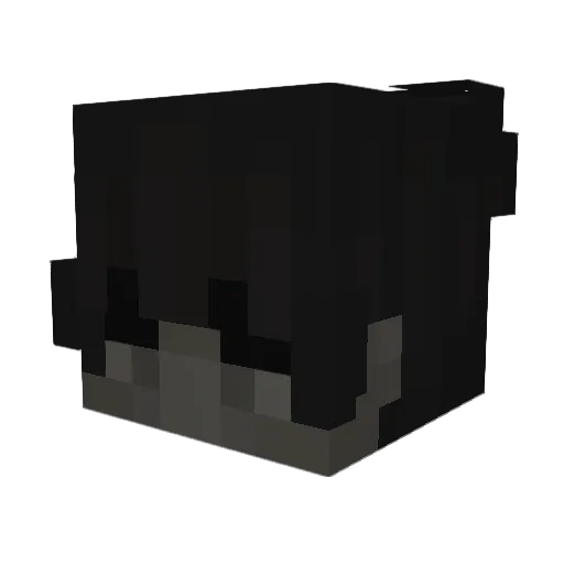 Terecht Minecraft avatar head, 3D render