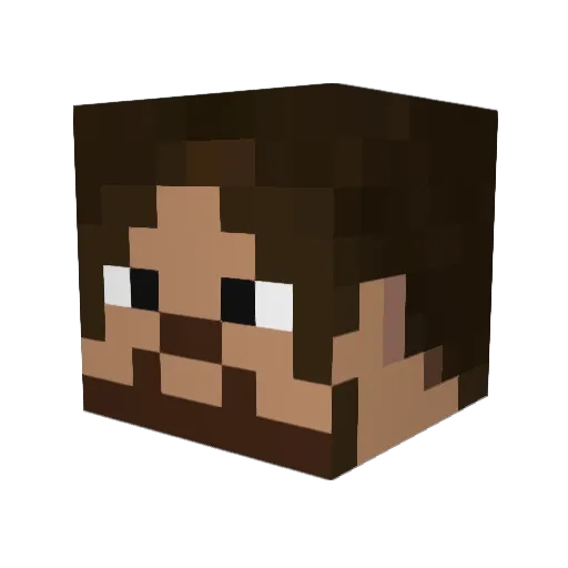 Terence_Williams Minecraft avatar head, 3D render