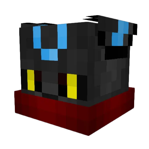 Terenry Minecraft avatar head, 3D render
