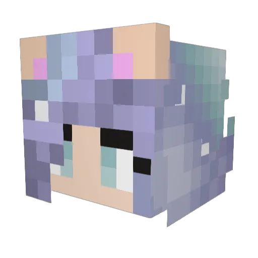 Teresa217 Minecraft avatar head, 3D render