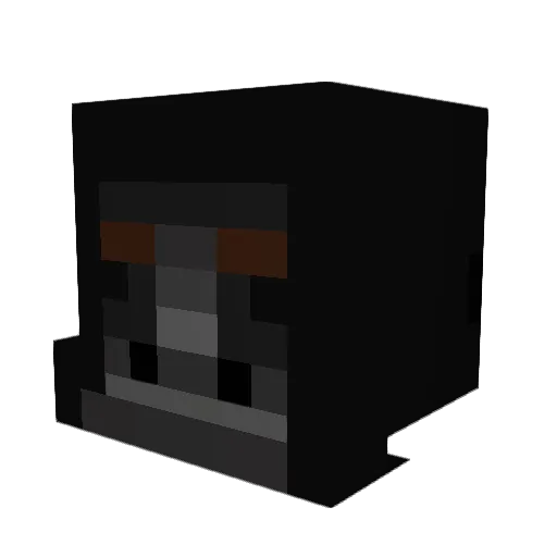 TeretterQ Minecraft avatar head, 3D render