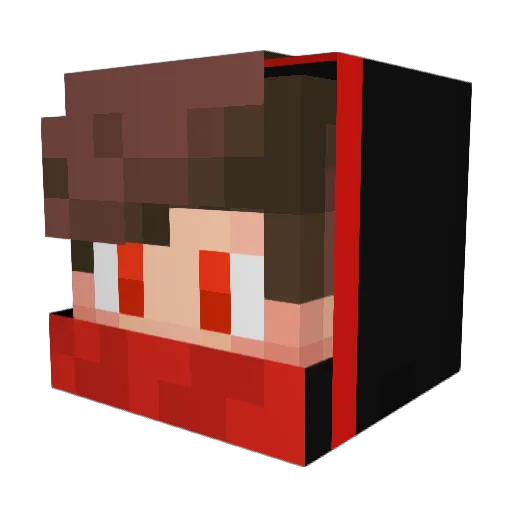 Tereyra Minecraft avatar head, 3D render