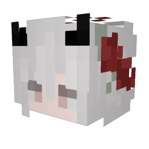 Teri_Teri Minecraft avatar head, 3D render