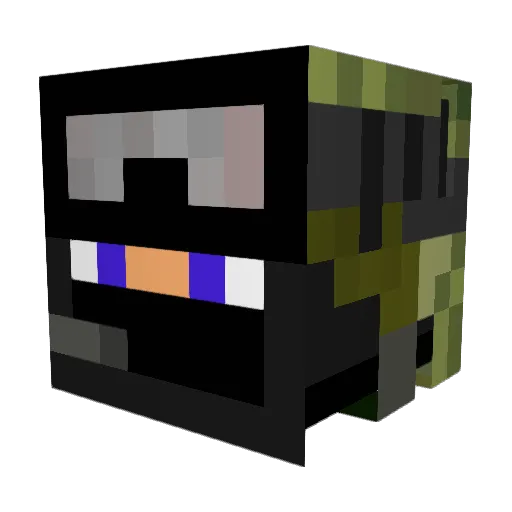 Teridion Minecraft avatar head, 3D render