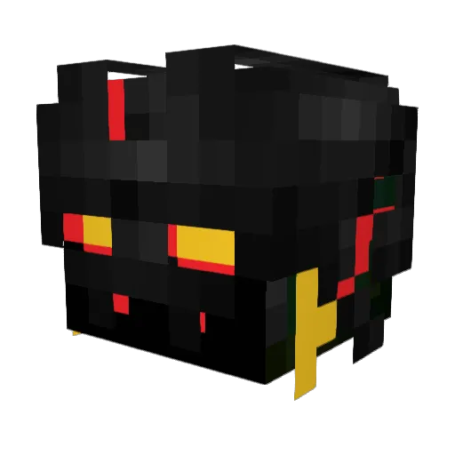 Teridox Minecraft avatar head, 3D render