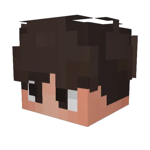 Teriiks Minecraft avatar head, 3D render
