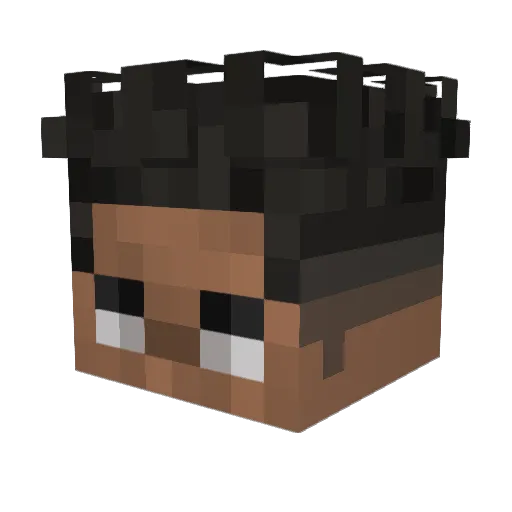 TerikTB Minecraft avatar head, 3D render