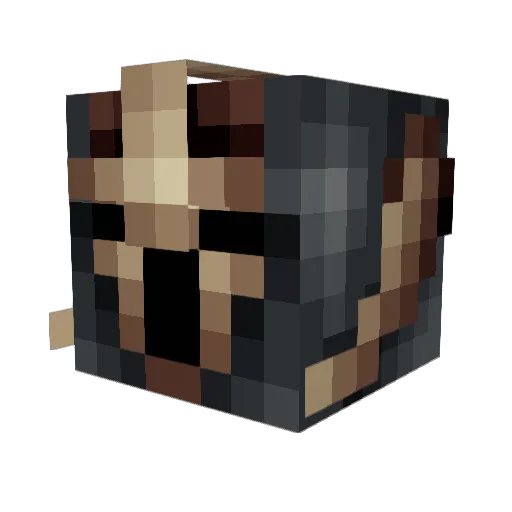 Terillian Minecraft avatar head, 3D render