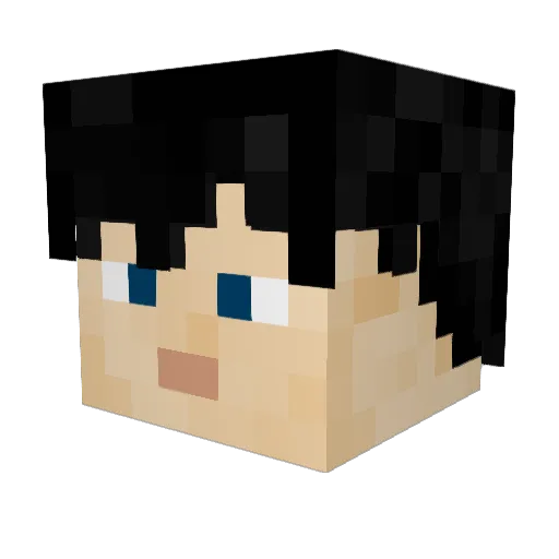 Terim443 Minecraft avatar head, 3D render
