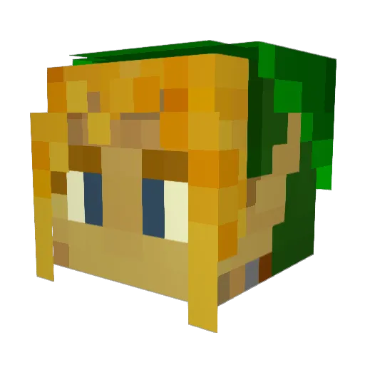 Terisper Minecraft avatar head, 3D render