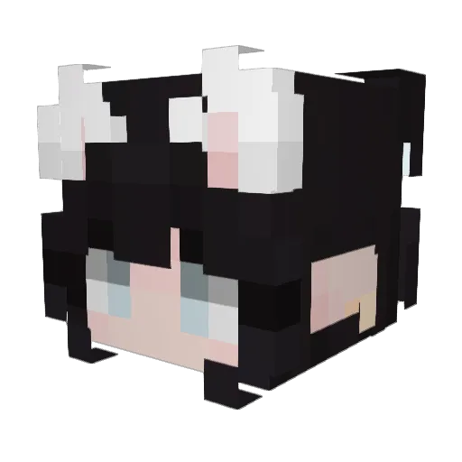 TeriyakiOuO Minecraft avatar head, 3D render
