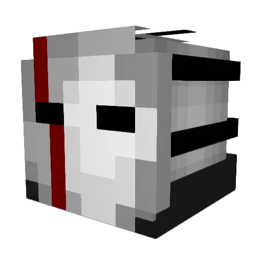 Terje Minecraft avatar head, 3D render