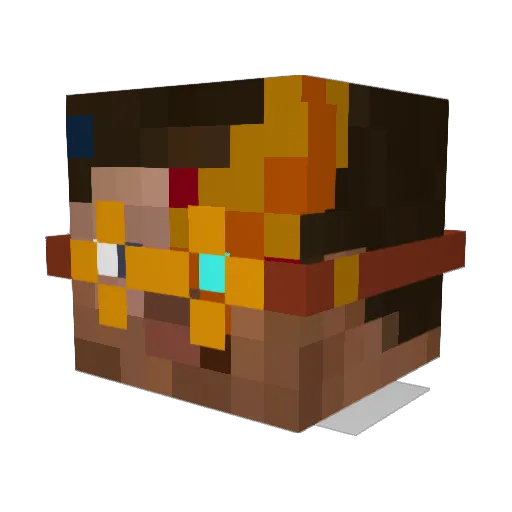 TermN8er Minecraft avatar head, 3D render