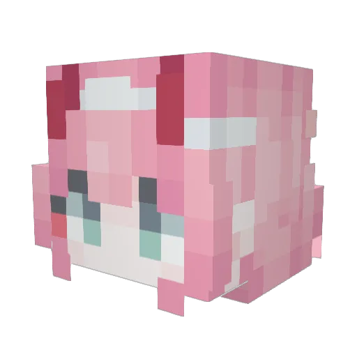 TermVolt Minecraft avatar head, 3D render