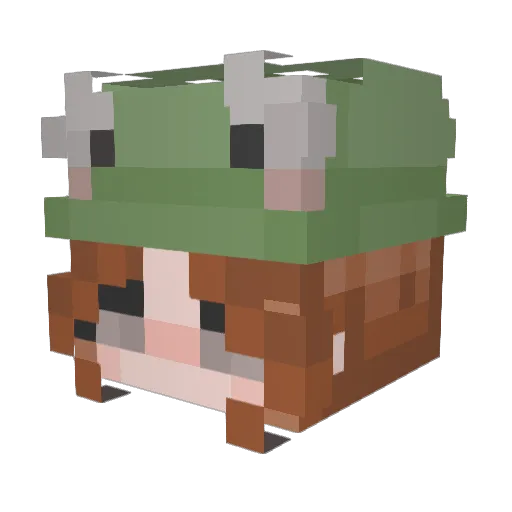 TermaTerra Minecraft avatar head, 3D render