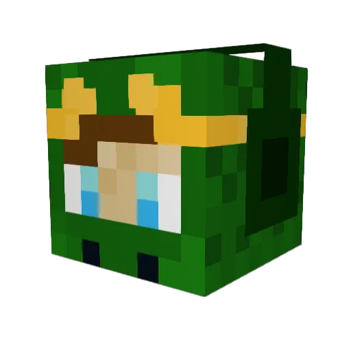 TermasKau Minecraft avatar head, 3D render
