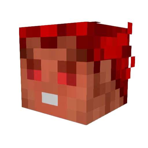 Termet Minecraft avatar head, 3D render