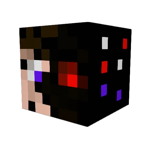 Termi_YT Minecraft avatar head, 3D render