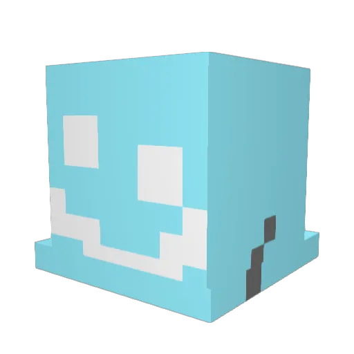 Termina7 Minecraft avatar head, 3D render