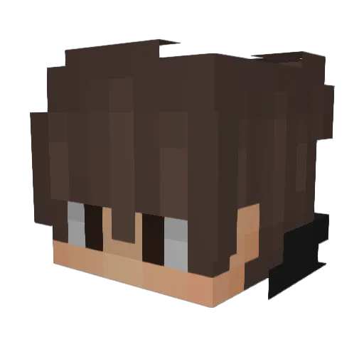 TerminaRex Minecraft avatar head, 3D render