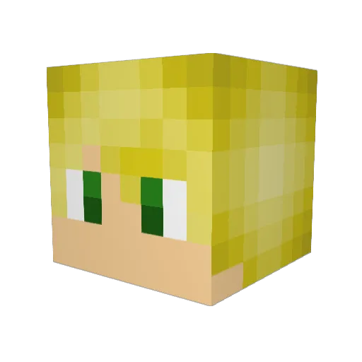 TerminaTy Minecraft avatar head, 3D render
