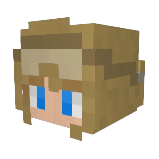 TerminalKachow Minecraft avatar head, 3D render