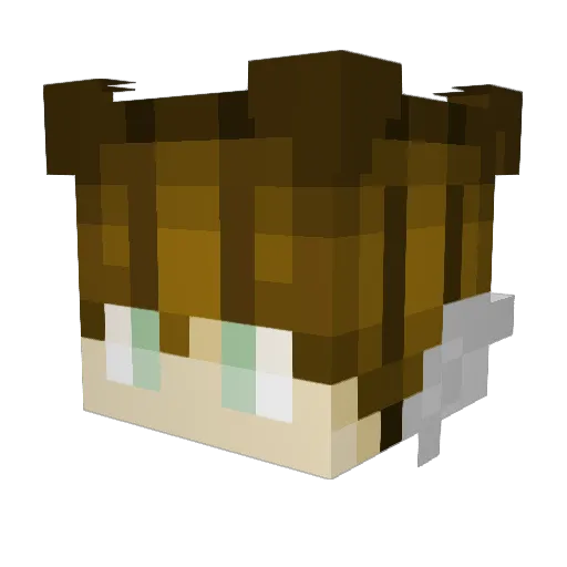 Terminant_TorD Minecraft avatar head, 3D render