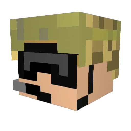 Termination0805 Minecraft avatar head, 3D render
