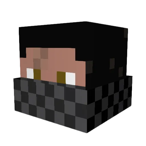 Terminator088 Minecraft avatar head, 3D render