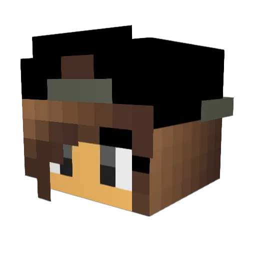 Terminator1000HF Minecraft avatar head, 3D render