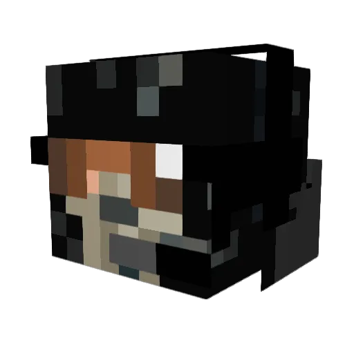 Terminator1010 Minecraft avatar head, 3D render