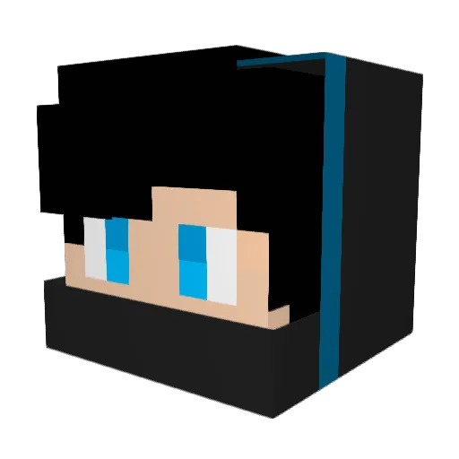 Terminatorzs Minecraft avatar head, 3D render
