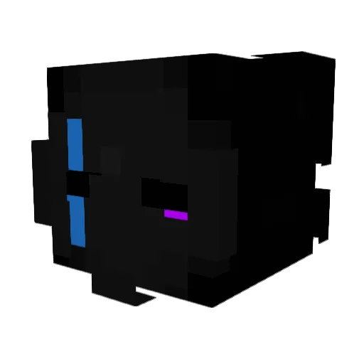 Terminion Minecraft avatar head, 3D render