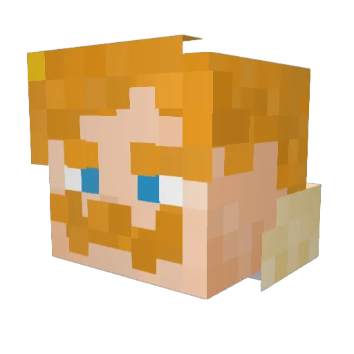 Terminxtxr Minecraft avatar head, 3D render