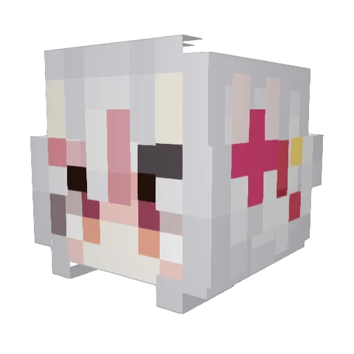 Termisty Minecraft avatar head, 3D render