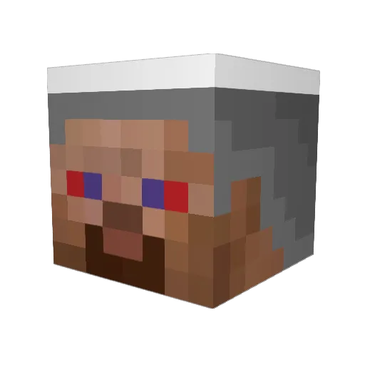 Termitus Minecraft avatar head, 3D render