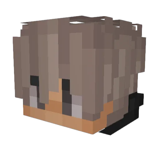 Termonix Minecraft avatar head, 3D render