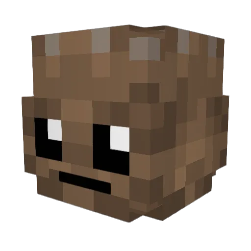 Ternative_ Minecraft avatar head, 3D render