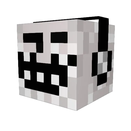 Teronos Minecraft avatar head, 3D render
