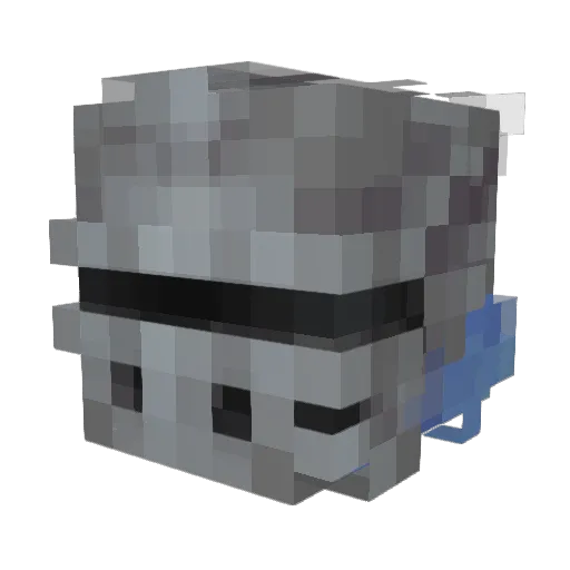 Terora Minecraft avatar head, 3D render