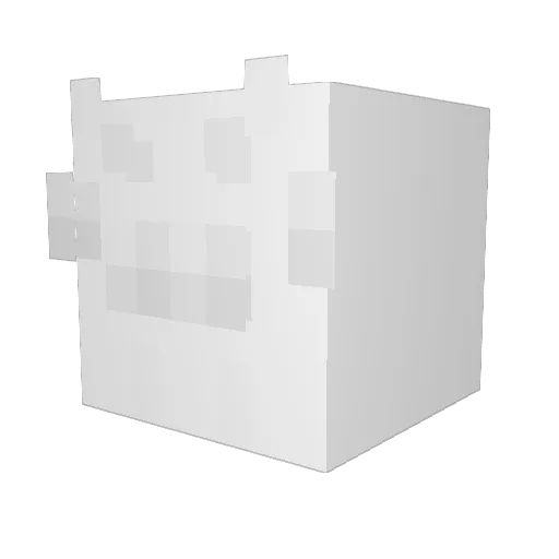 Terps070 Minecraft avatar head, 3D render