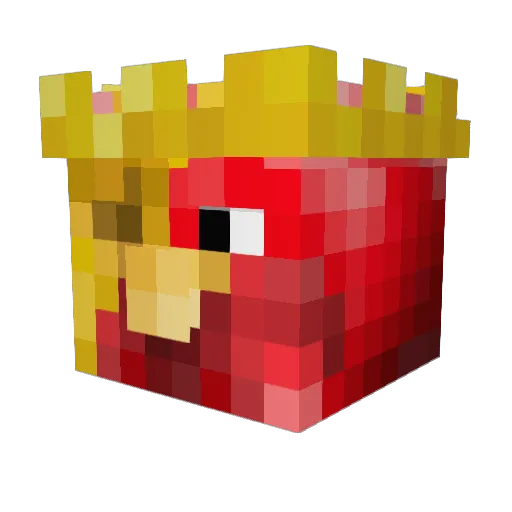 Terquey Minecraft avatar head, 3D render