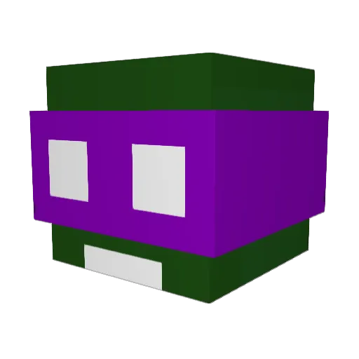 Terr0rpin Minecraft avatar head, 3D render