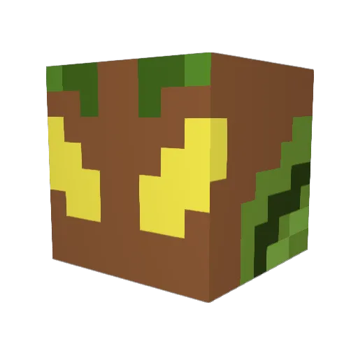 TerraBlade89 Minecraft avatar head, 3D render