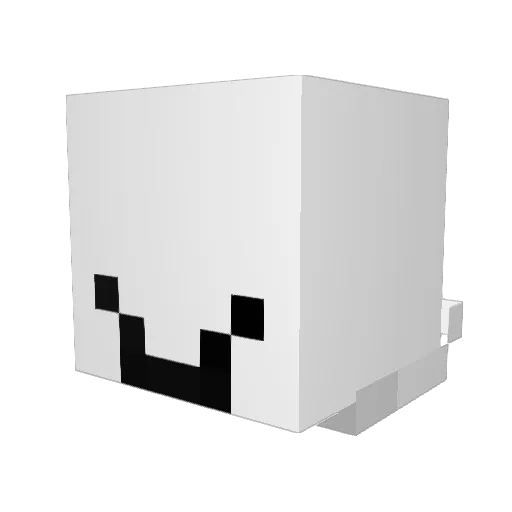 TerraGLYZ Minecraft avatar head, 3D render